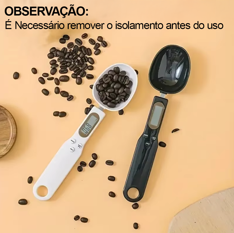 BALANÇA DIGITAL INTELIGENTE FORMATO DE COLHER - FOOD LB