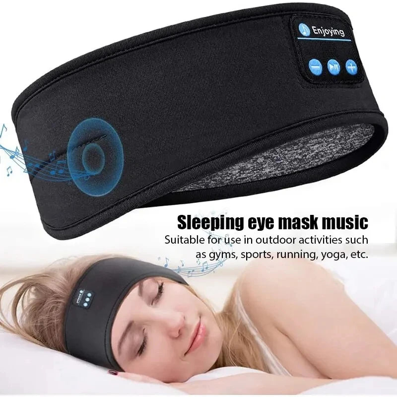 Bandana elástica com fone de ouvido bluetooth