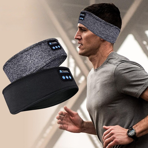 Bandana elástica com fone de ouvido bluetooth