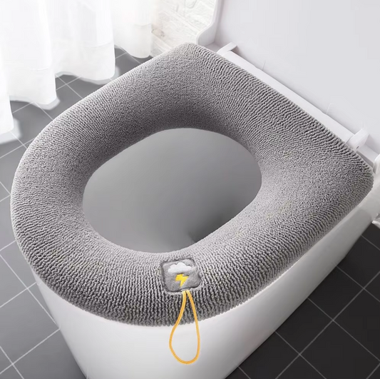 CAPA DE ASSENTO DE VASO SANITÁRIO MACIA, QUENTE E ESTAMPADA- PLUMS