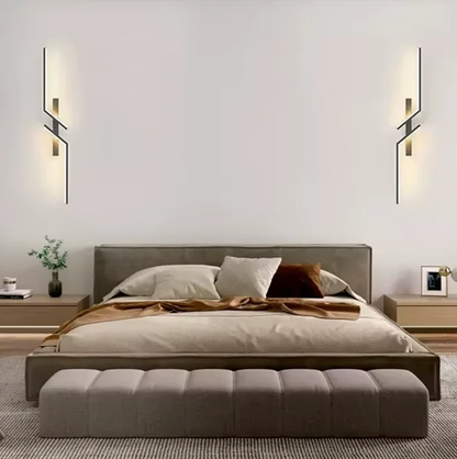 ARANDELA DE PAREDE MODERNA LED LUZ AMARELA - UTILLUX