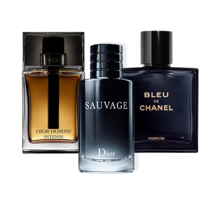 Packung mit 3 Düften: Sauvage Dior, Bleu de Chanel, Dior Homme Intense (Eau de Parfum)