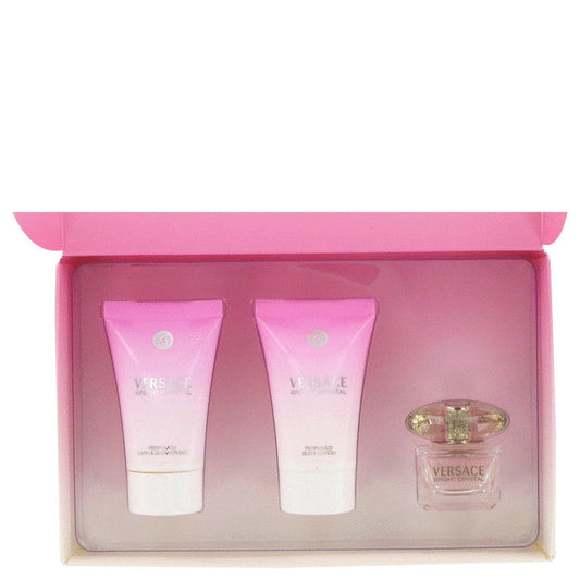 Bright Crystal von Versace Geschenkset Mini EDT Duschgel Körperlotion für Frauen