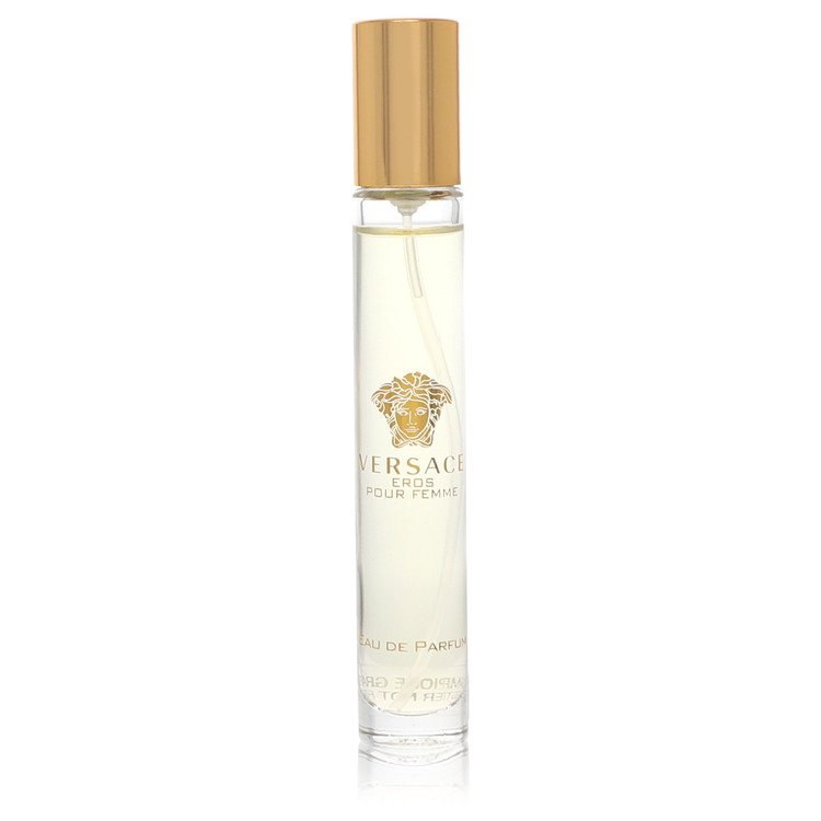 Versace Eros von Versace Mini EDP Spray (Tester) 0,3 oz für Frauen