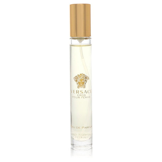 Versace Eros von Versace Mini EDP Spray (Tester) 0,3 oz für Frauen