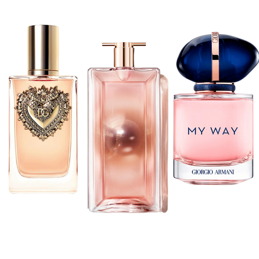 Paket mit 3 Düften: Dolce & Gabbana Devotion, My Way Giorgio Armani, Lancôme Idôle (Eau de Parfum)