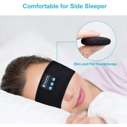 Bandana elástica com fone de ouvido bluetooth