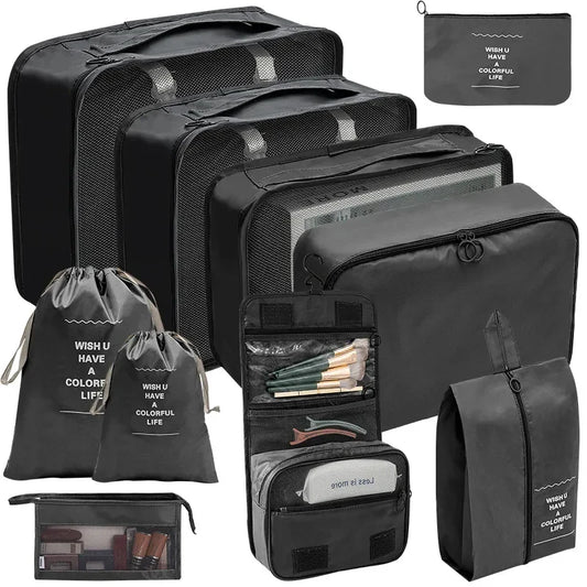 Conjunto de Organizadores de Bagagem de Viagem