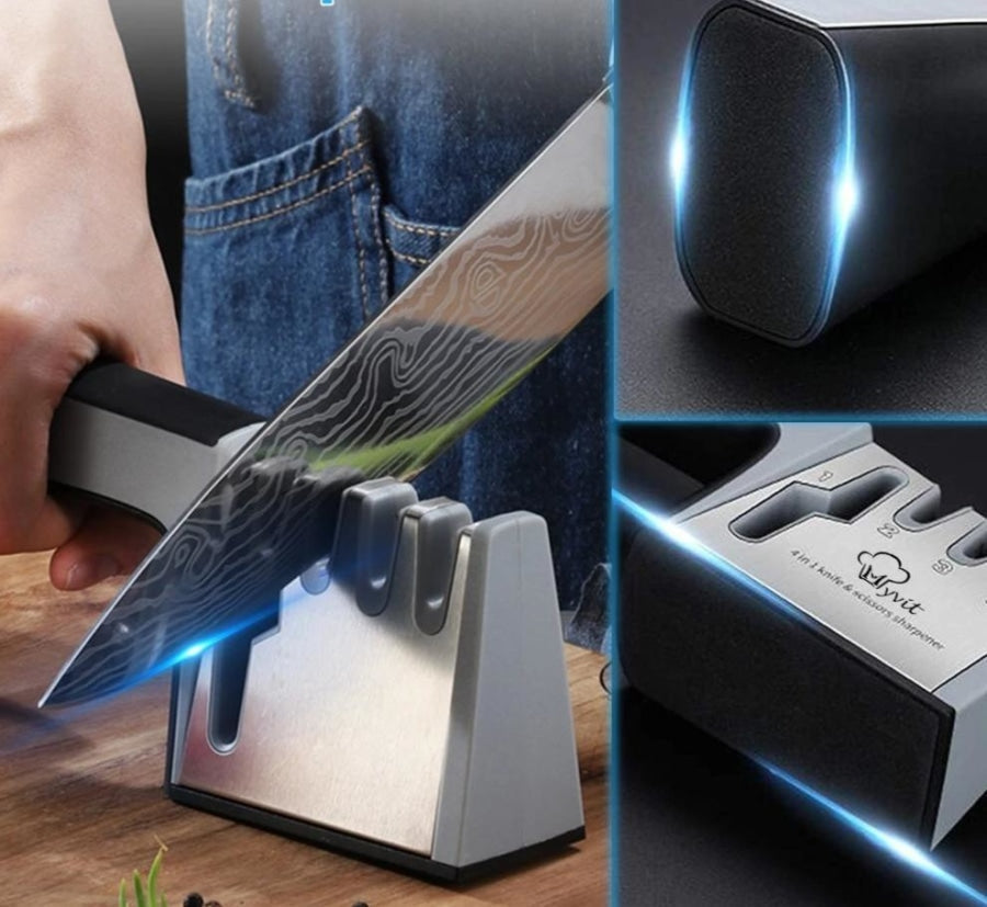 Afiador de Facas Multifuncional para Cozinha - Sharp Master Pro