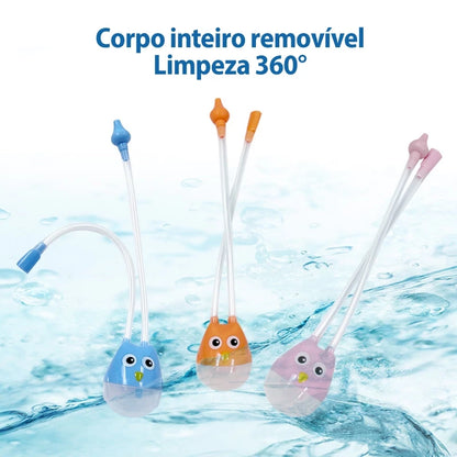 ASPIRADOR NASAL BEBÊ HIGIENE NARIZ SUGADOR DE CATARRO