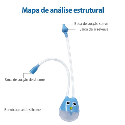 ASPIRADOR NASAL BEBÊ HIGIENE NARIZ SUGADOR DE CATARRO