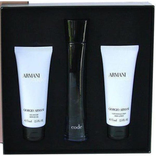Giorgio Armani Code, Eau De Parfum 75ml, Shower Gel 75ml, Body Lotion 75ml